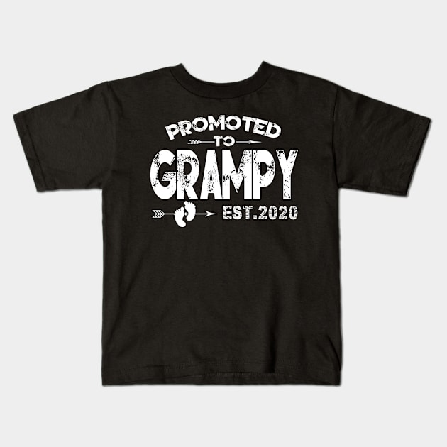 Promoted To Grampy Father's Day Gift From Daughter Son Wife Kids T-Shirt by Maccita